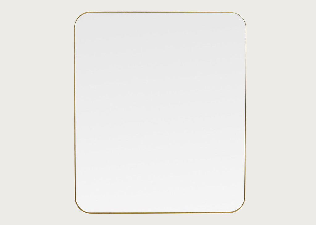 Fine Edge Mirror Rectangle Curved
