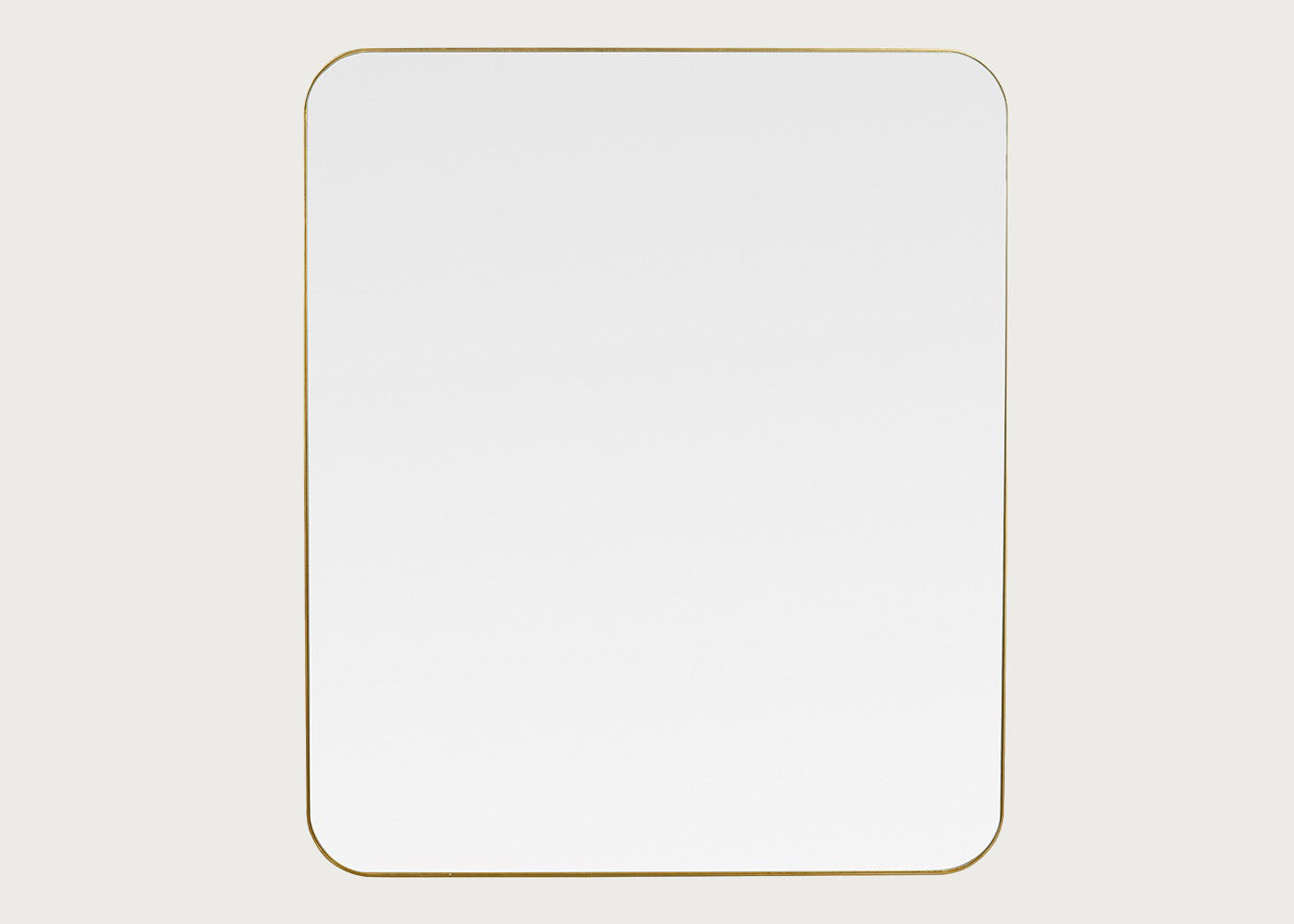 Fine Edge Mirror Rectangle Curved