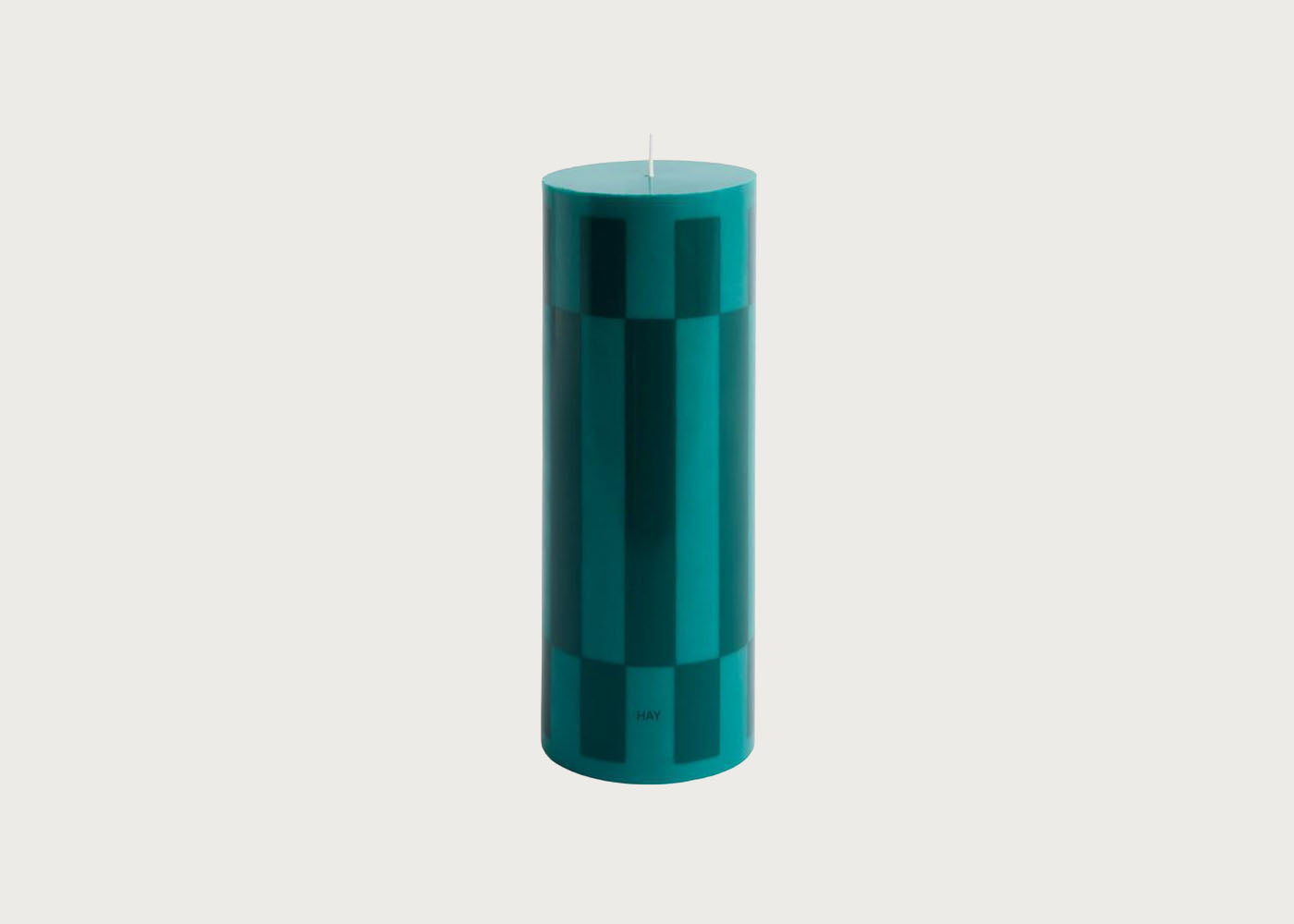 Column Candle Green/Dark Green Large