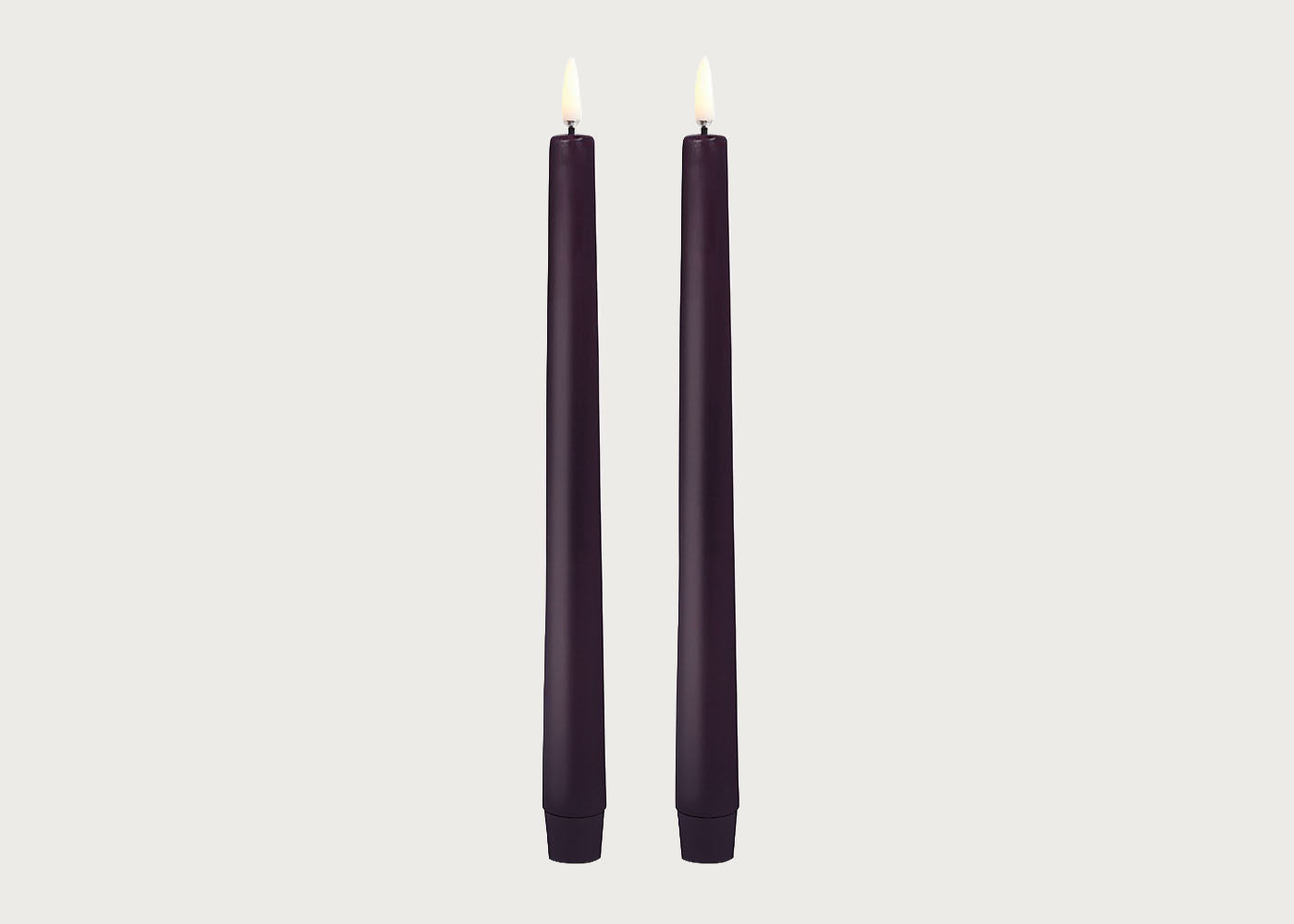 LED Smooth Tapered Dinner Candles
