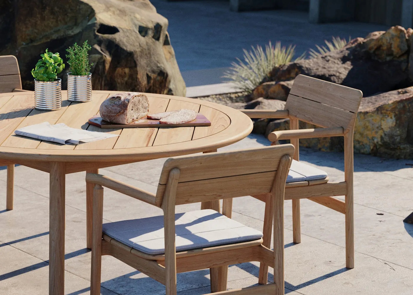 Tanso Teak Garden Armchair
