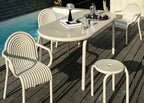 Groove Outdoor Dining Armchair Putty