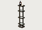 Bathroom Storage Stand Wood and Glass