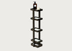 Bathroom Storage Stand Wood and Glass