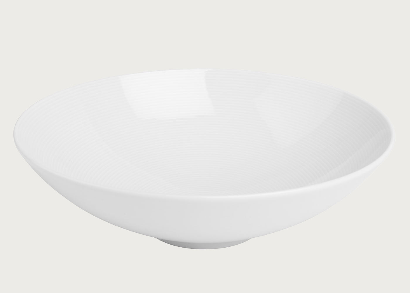 Thomas Loft White Porcelain Round Bowl Low