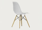 Eames Plastic Side Chair RE DSW Upholstered Seat