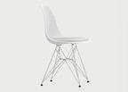 Eames Plastic Side Chair RE DSR Upholstered Seat