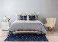 Herringbone Navy Duvet Cover