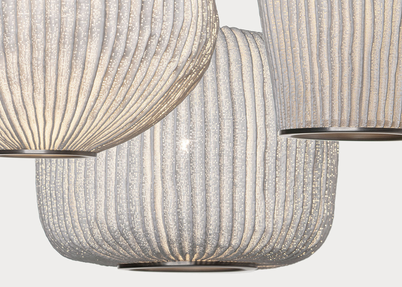 Coral Chandelier 3 White