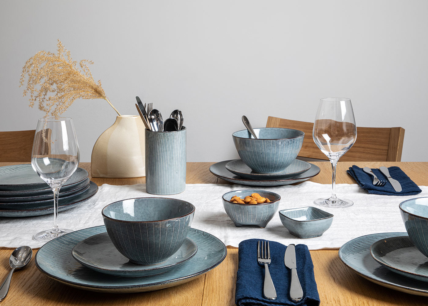 Nordic Sea Square Snack Bowl