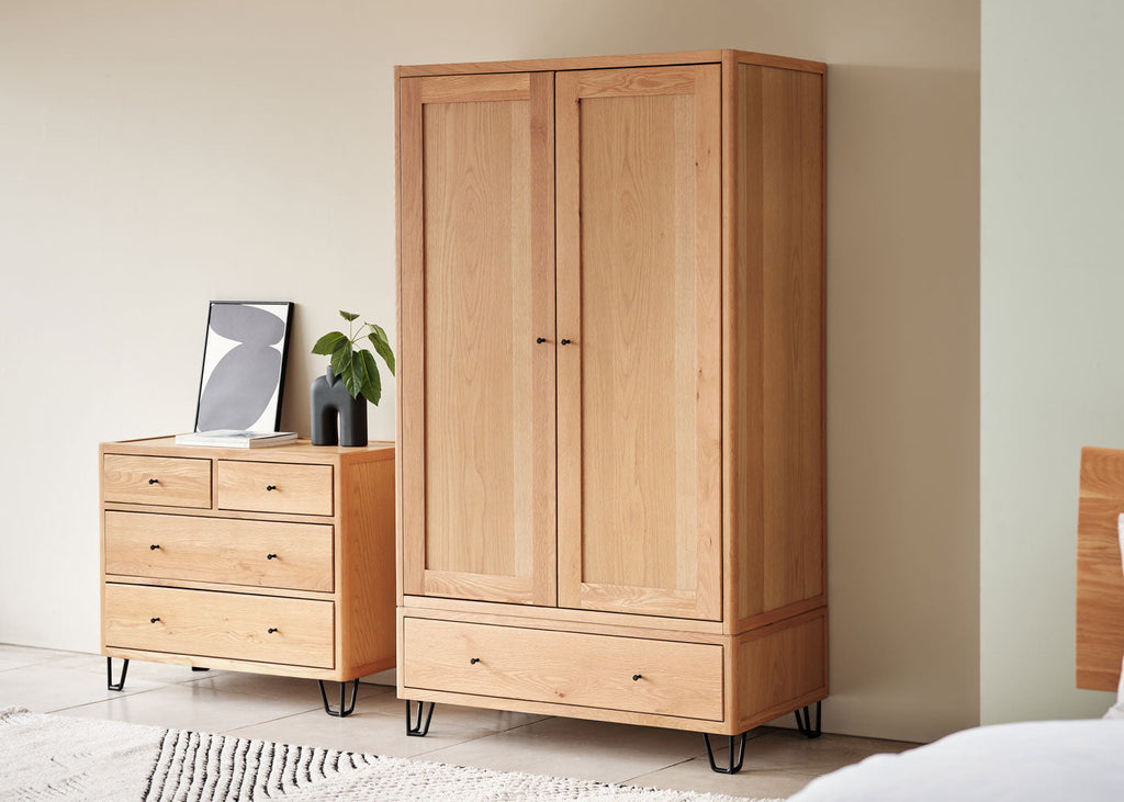 Brunel Double Wardrobe Oak