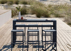 Eos Outdoor Rectangular Bar Table Black