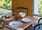 Pearl White Round Serving Bowl