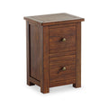 Duchy Acacia 2 Drawer Bedside Table - Brown