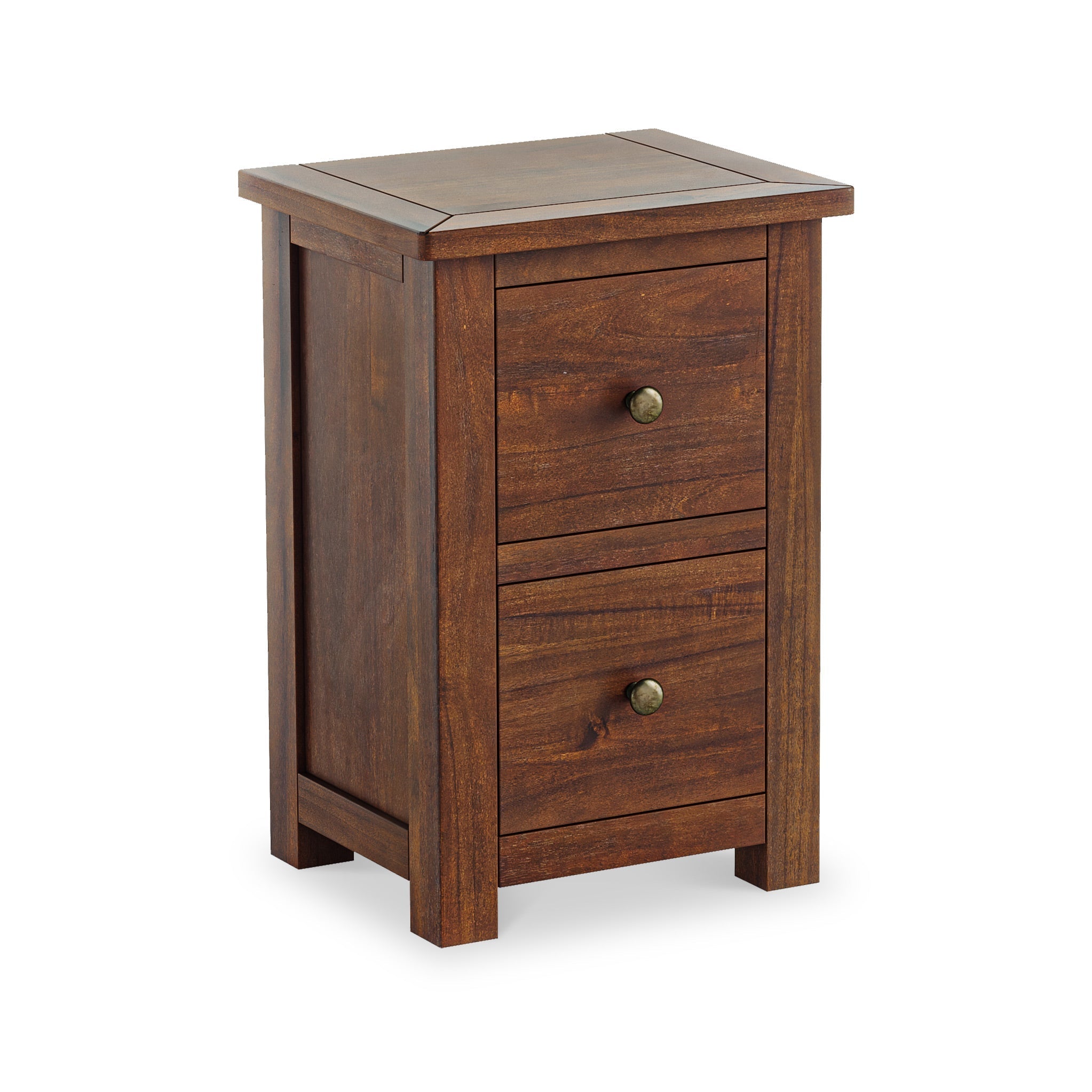 Duchy Acacia 2 Drawer Bedside Table - Brown