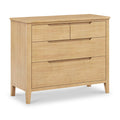 Camdale Oak 4 Drawer Wide Chest