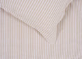 Washed Linen Blend Natural Stripe Oxford Pillowcase