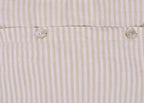 Washed Linen Blend Natural Stripe Duvet Cover