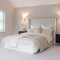 Outlet – Alice Double Ottoman Bed – Ivory