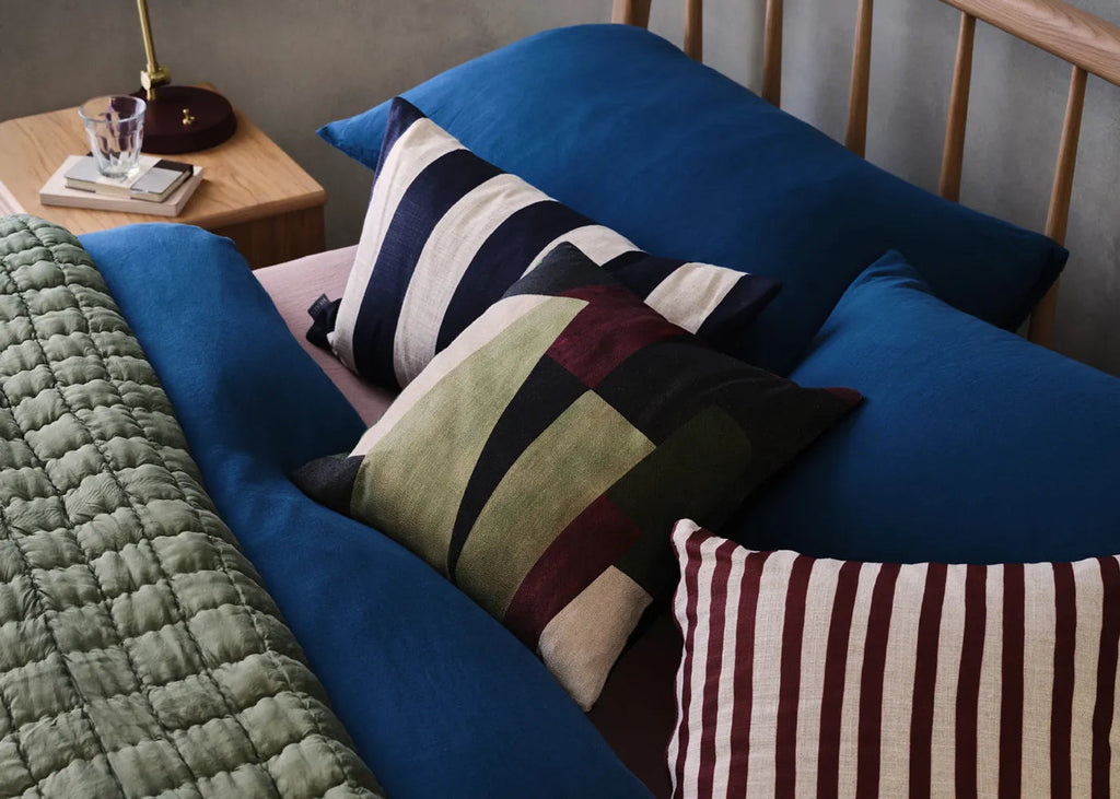 Organic Cotton Sateen Petrol Blue Fitted Sheet