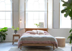 Washed Linen Dusky Pink Fitted Sheet