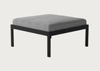 Eos Outdoor Ottoman Black