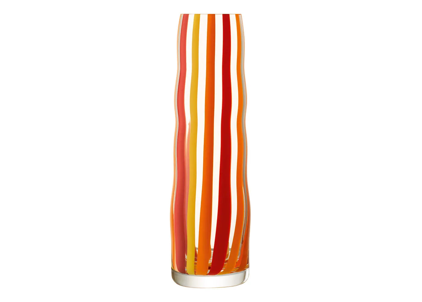 Folk Vase H31.5cm Orange, Red & Yellow