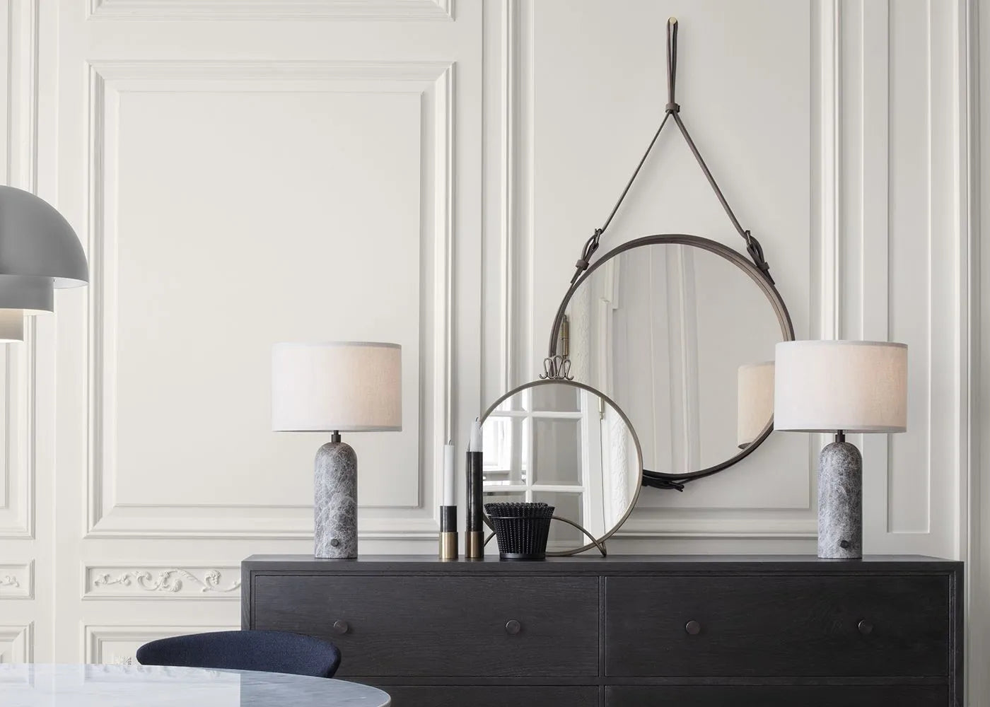 Adnet Circular Wall Mirror