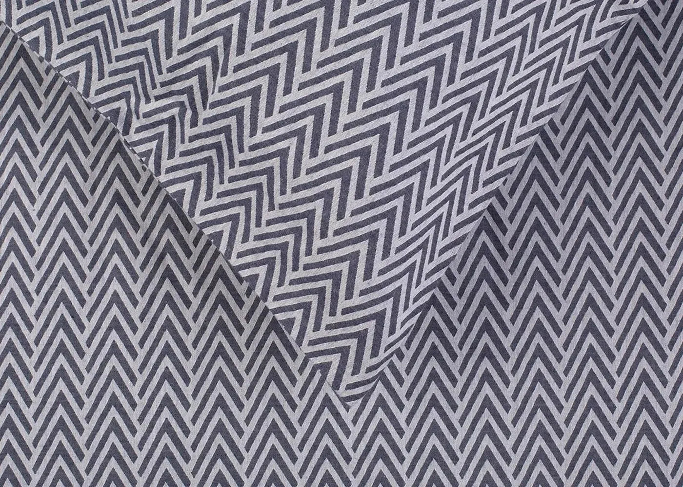 Herringbone Navy Standard Pillowcase