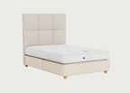 Devonshire Mattress and Wool De Luxe Divan Set Bun Feet