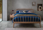 Organic Cotton Sateen Petrol Blue Fitted Sheet