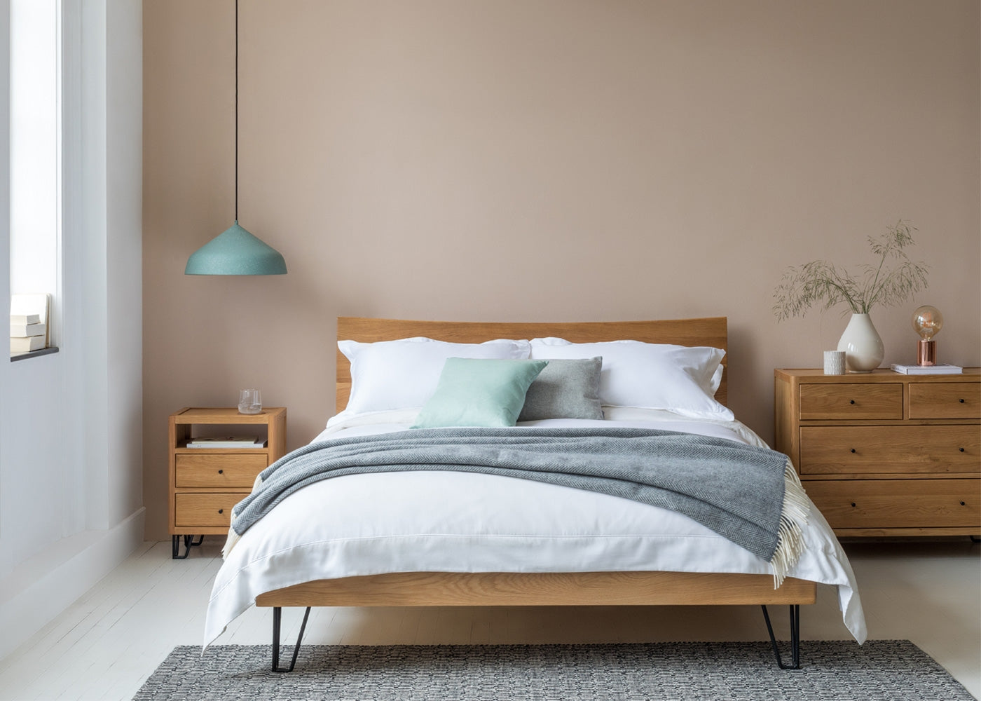 Brunel Bed Oak Headboard