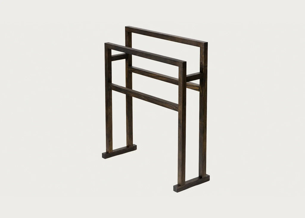 Wooden Freestanding Towel Rail Large