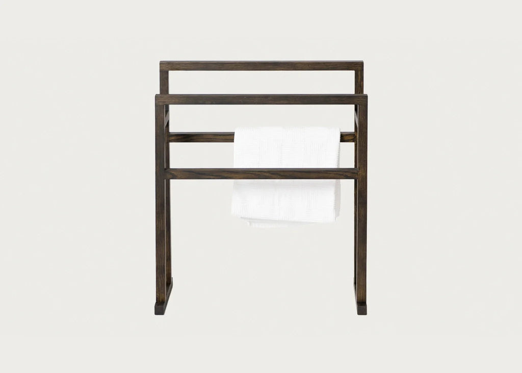 Wooden Freestanding Towel Rail Large