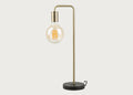 Junction Table Lamp Walnut/Brass