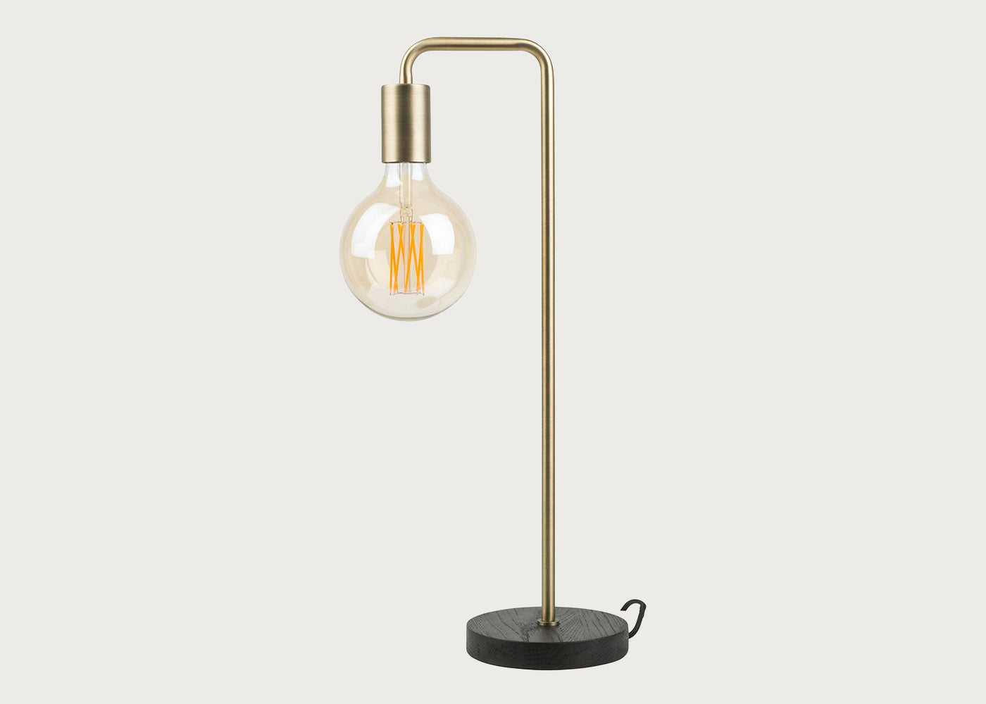 Junction Table Lamp Walnut/Brass