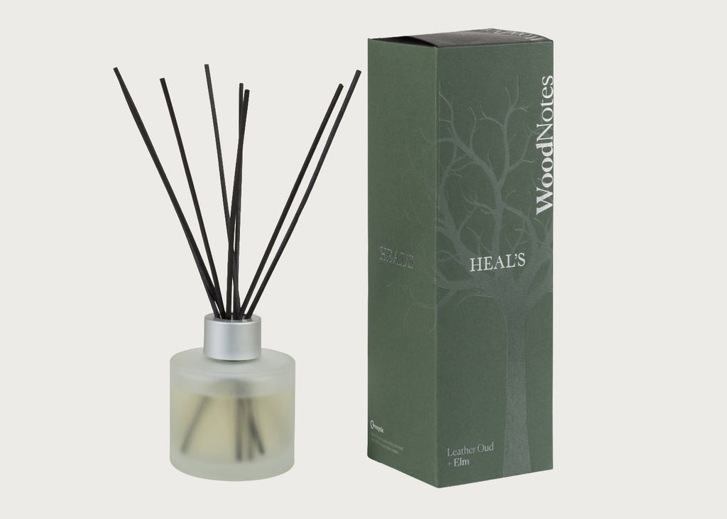 Woodnotes Leather Oud & Elm Natural Reed Diffuser