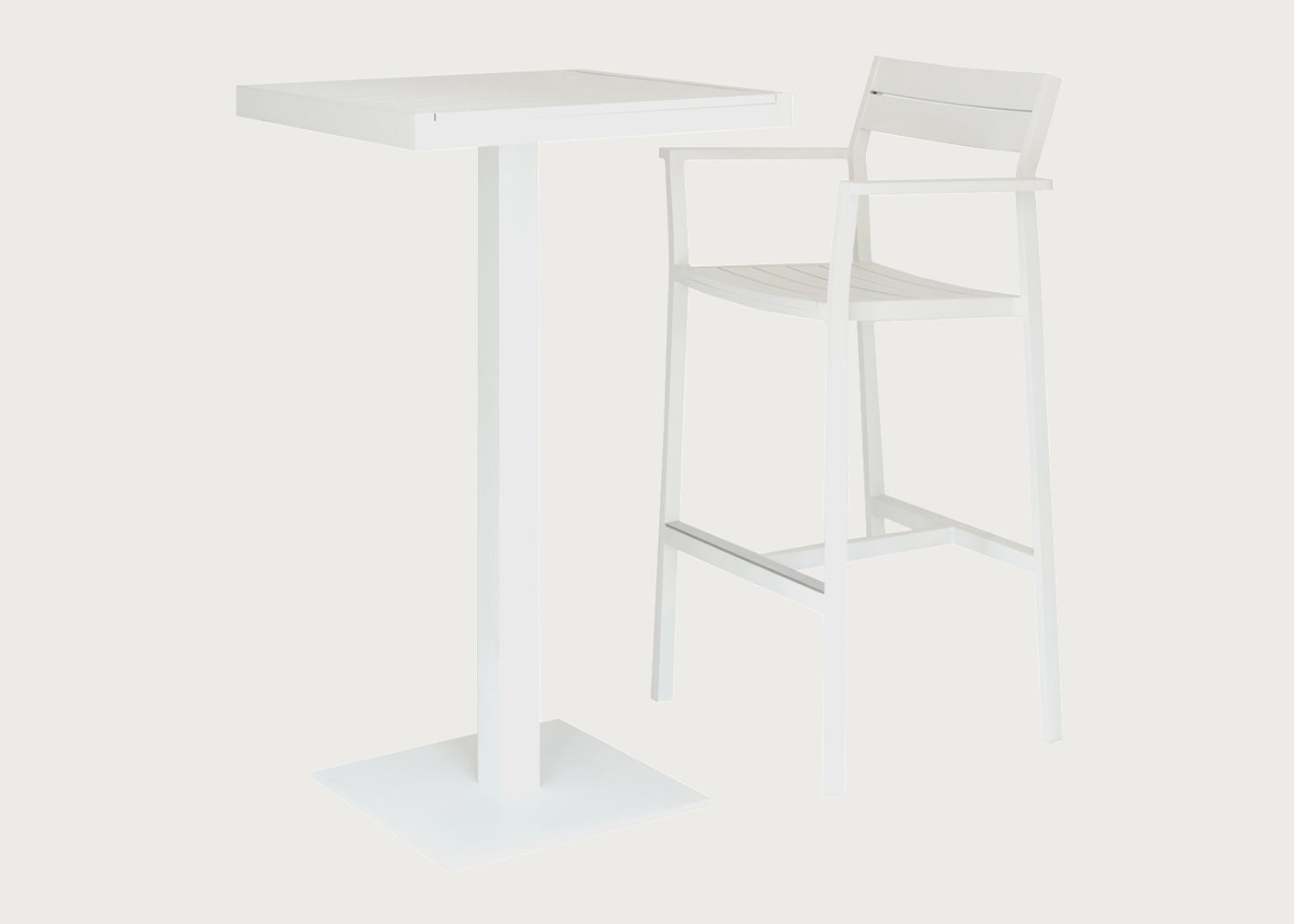 Eos Outdoor Square Bar Table