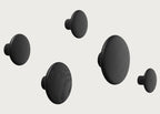 The Dots Set of 5 Coat Hooks