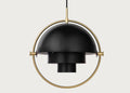 Multi-Lite Pendant Light Black/Brass
