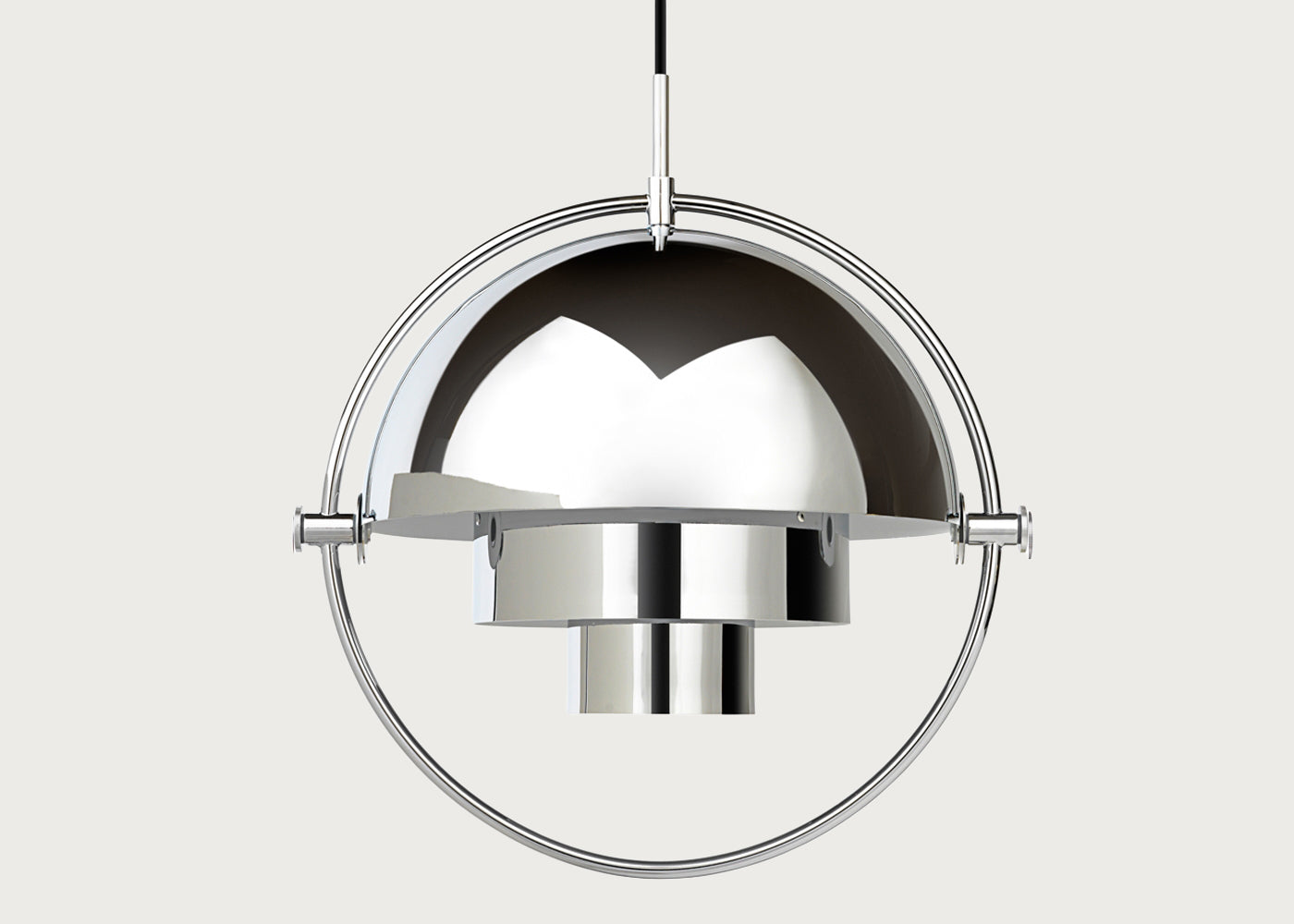 Multi-Lite Pendant Light Chrome/Chrome