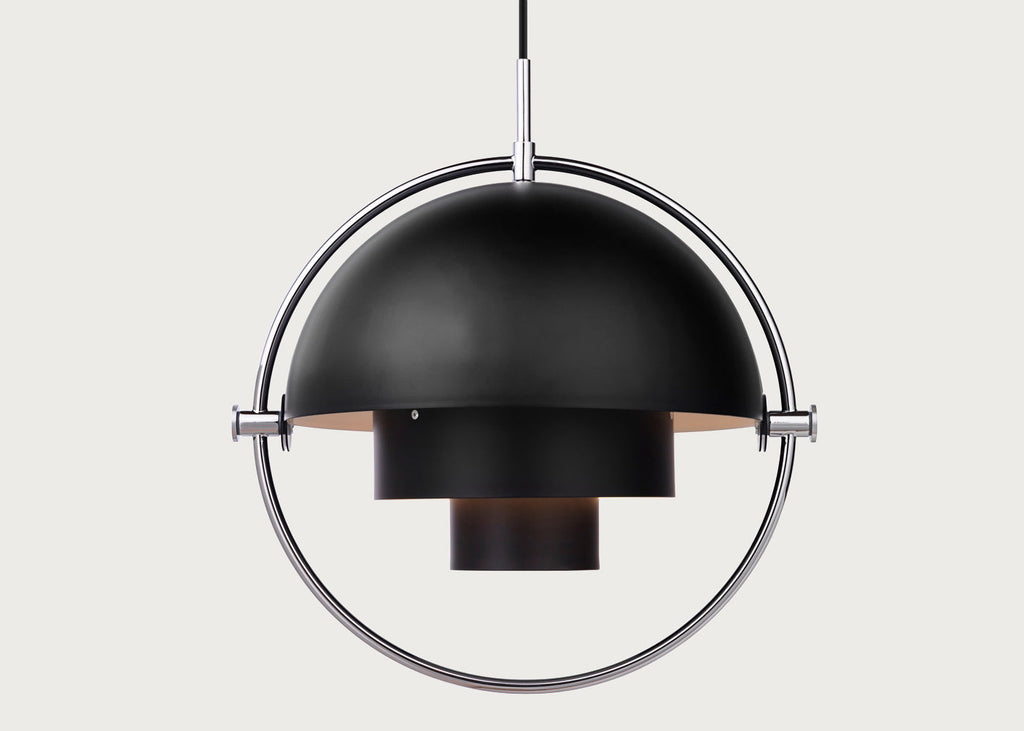 Multi-Lite Pendant Light Chrome/Black