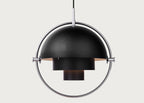 Multi-Lite Pendant Light Chrome/Black