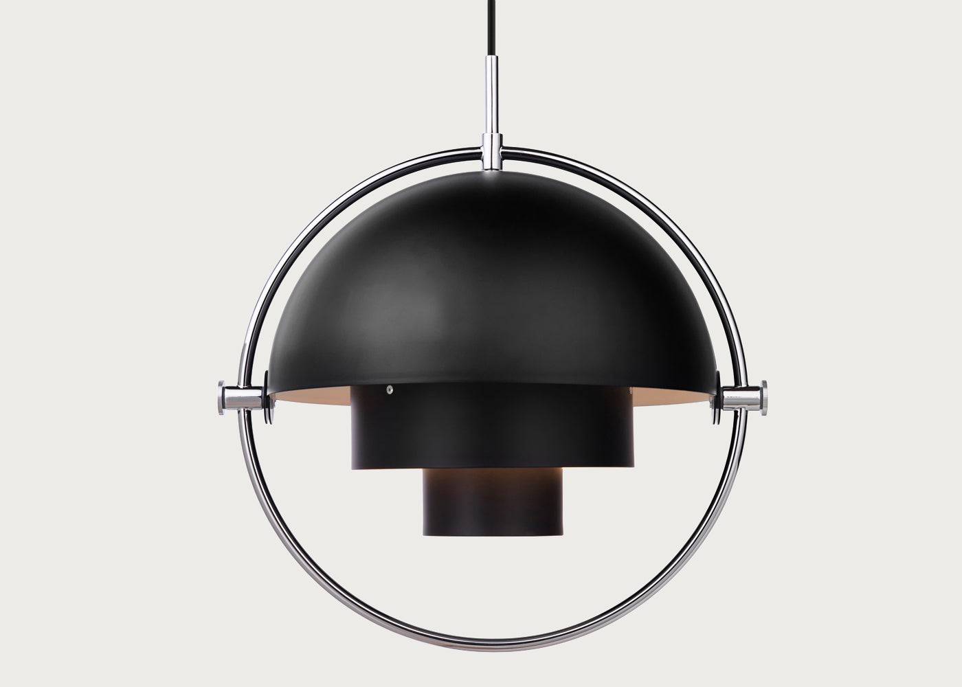 Multi-Lite Pendant Light Chrome/Black