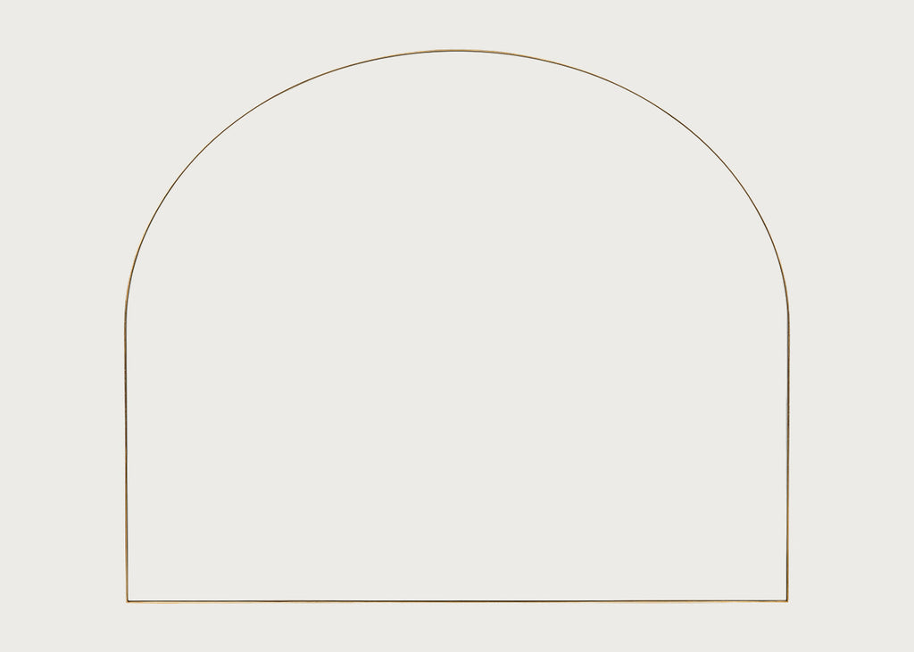 Fine Edge Mirror Over Mantle