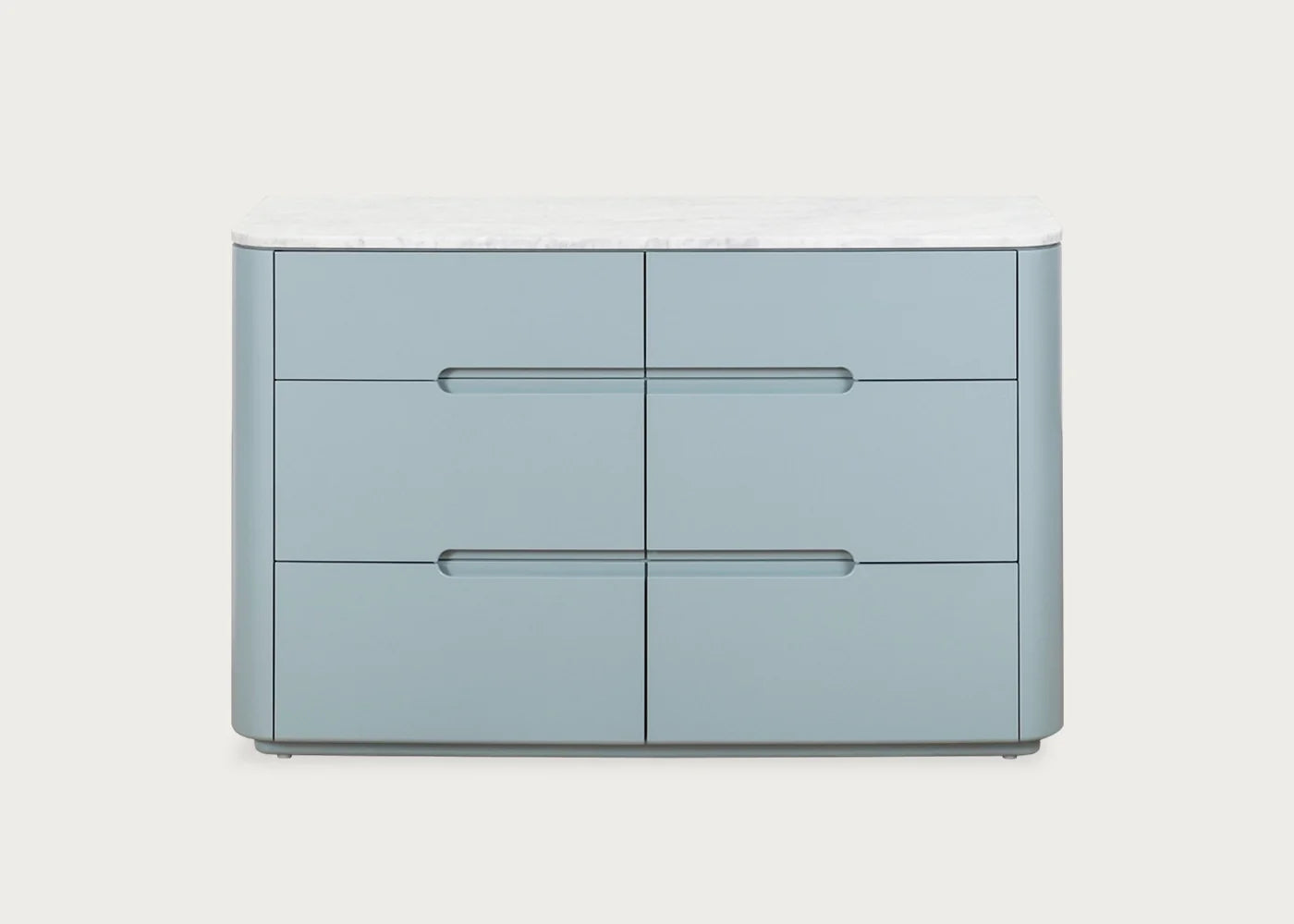 Florian 6 Drawer Wide Chest in Blue