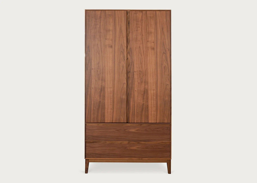 Lars Double Wardrobe Walnut