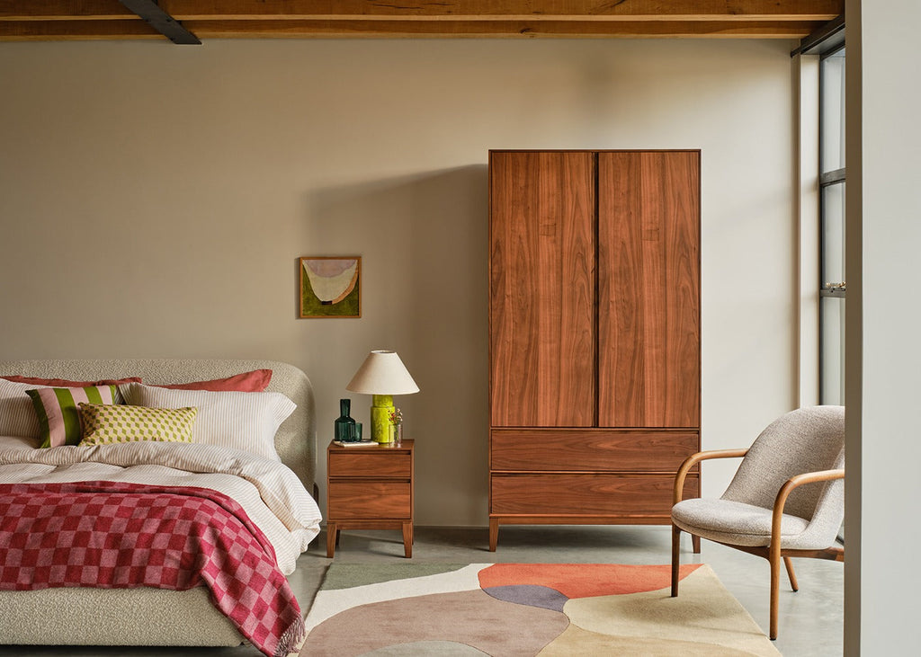 Lars Double Wardrobe Walnut