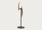 Eclisse LED Table Lamp Black & Gold Leaf