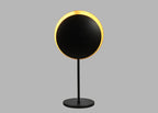 Eclisse LED Table Lamp Black & Gold Leaf